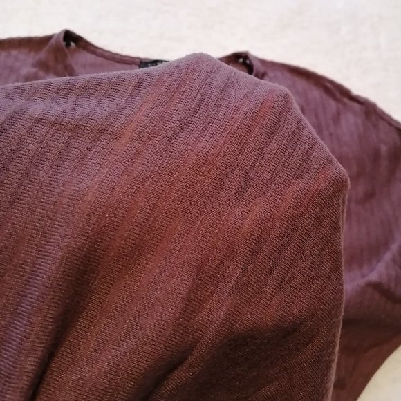 Dynamite semi-sheer plum colour top, size M - Picture 4 of 10